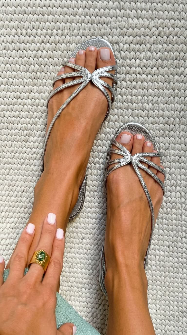 Analia - Sandalias Doradas
