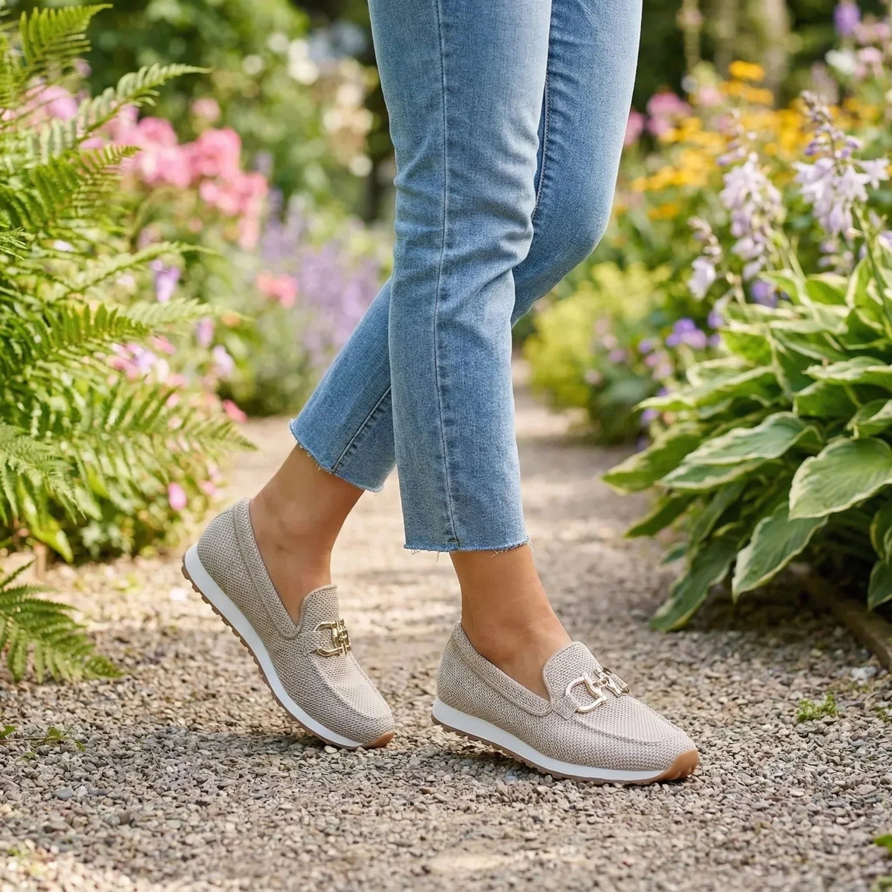 Miranda -  Mocasín Deportivo con Hebilla Dorada