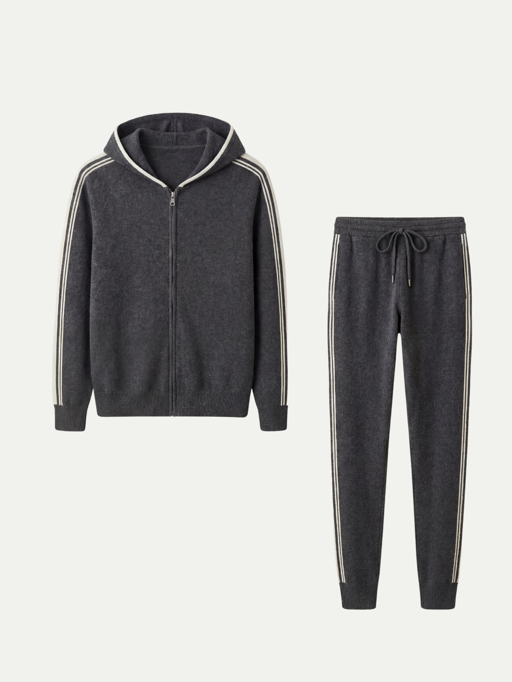Daniel - Conjunto de Firma Gris Oscuro con Capucha
