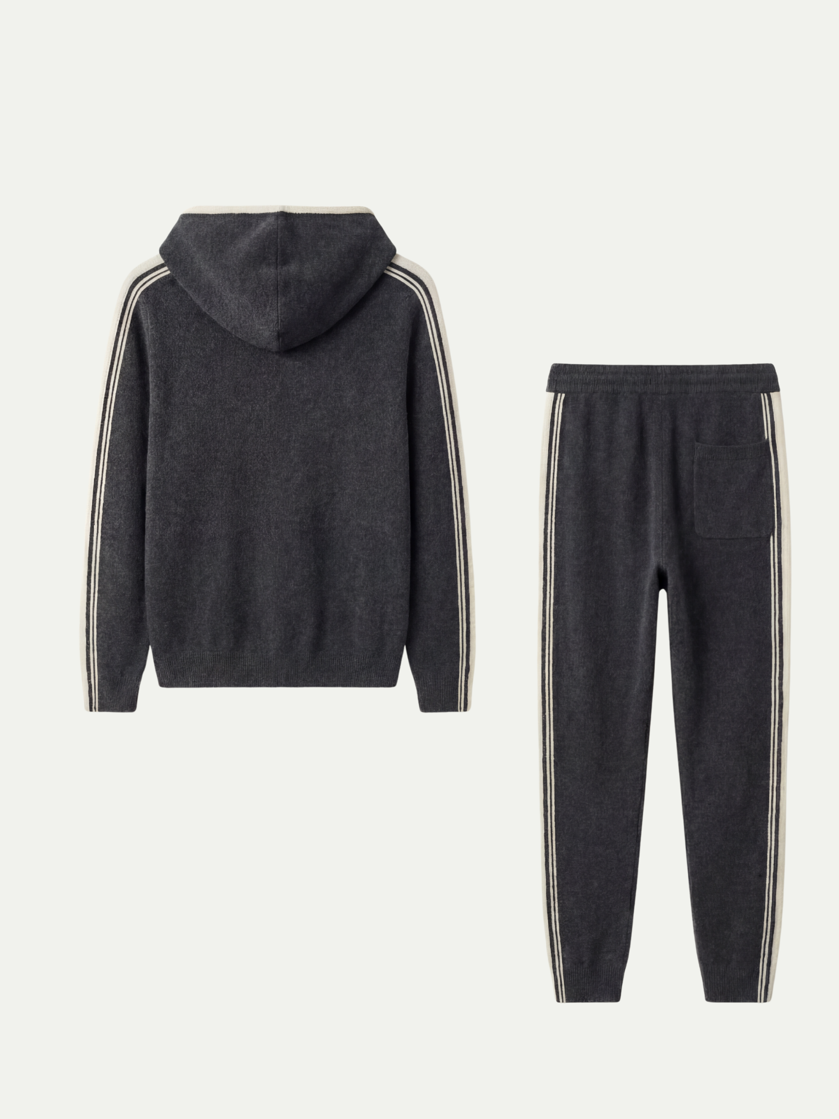 Daniel - Conjunto de Firma Gris Oscuro con Capucha