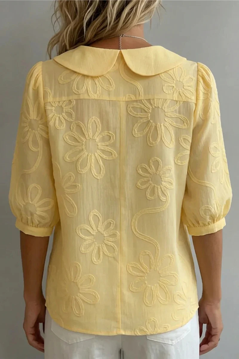 Bianca - Blusa floral bordada