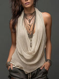Alessia - Blusa elegante escote cascada