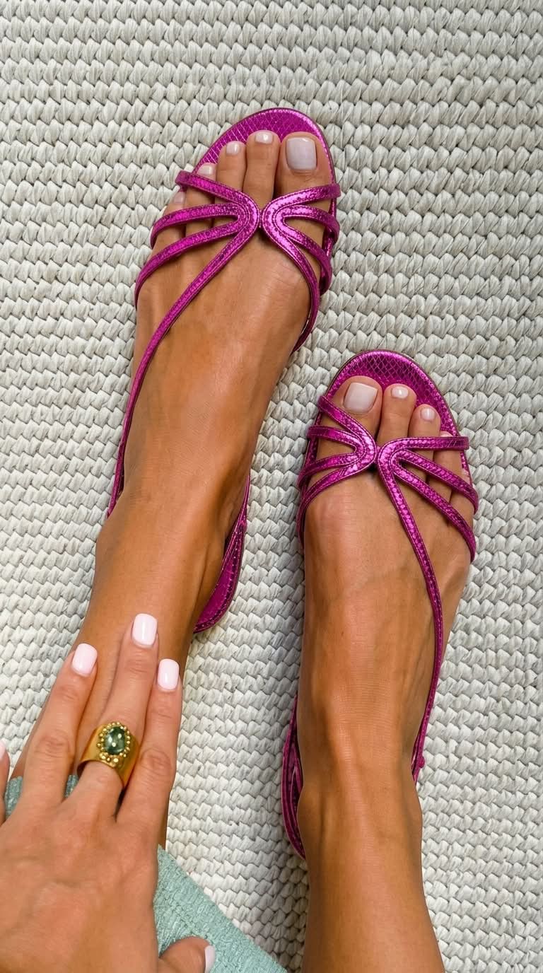 Analia - Sandalias Doradas