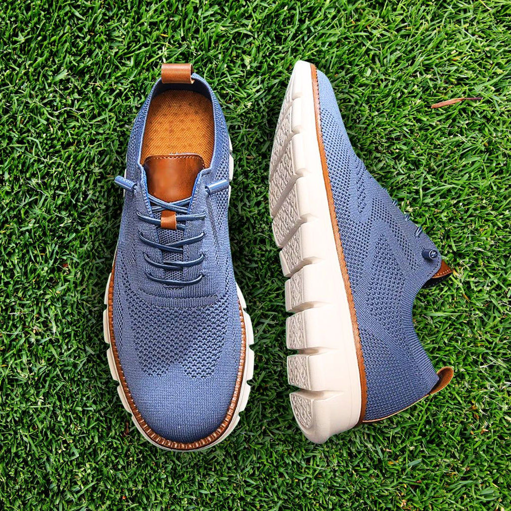 Simon - Zapatos Transpirables Ultracomfort Azul y blanco
