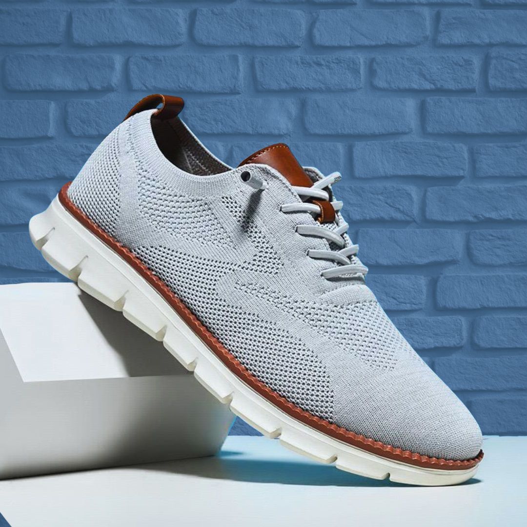 Lionel - Zapatos Transpirables Ultracomfort Gris Claro