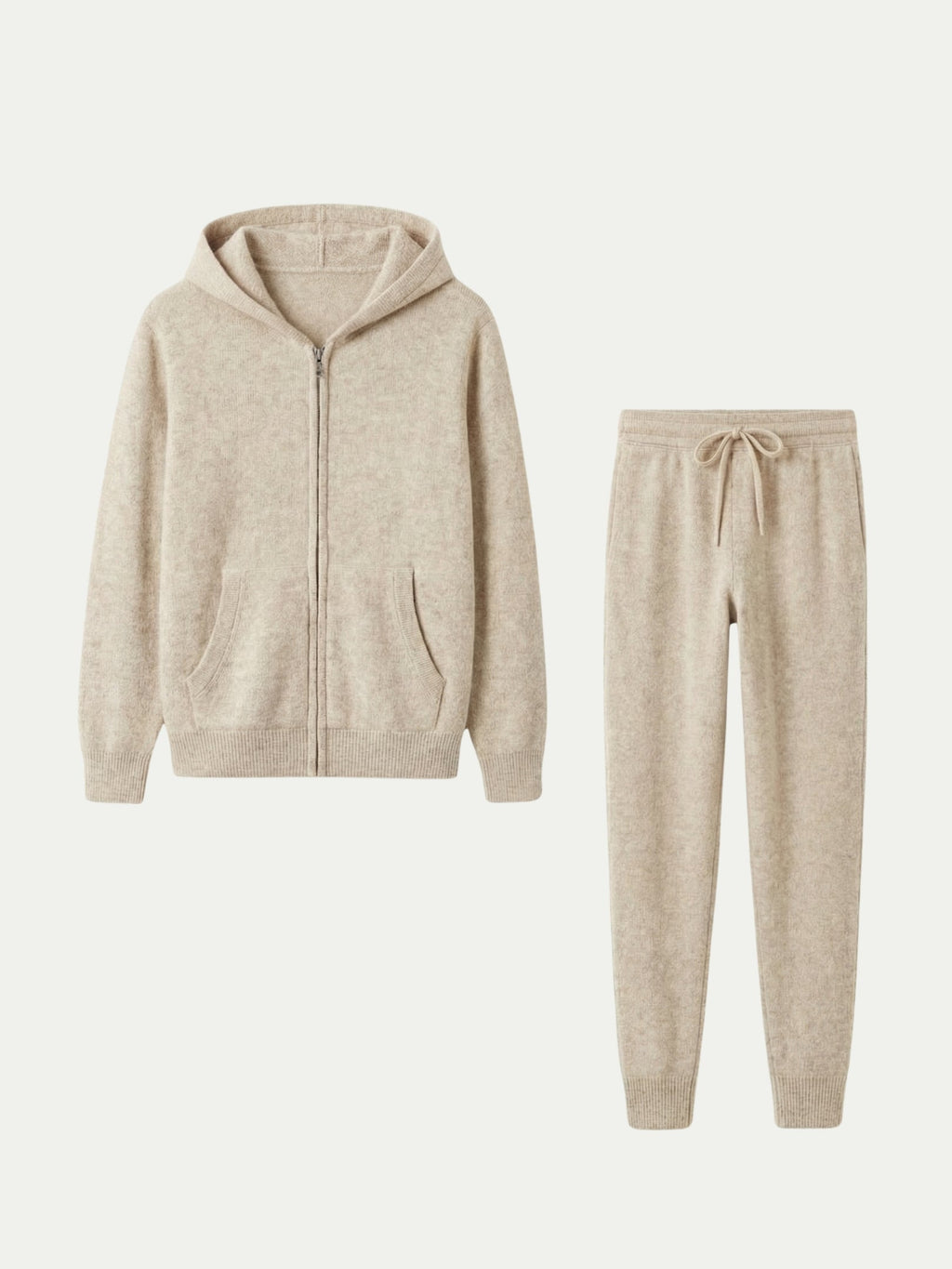 Eduardo - Conjunto de Firma Beige con Capucha