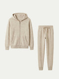 Eduardo - Conjunto de Firma Beige con Capucha