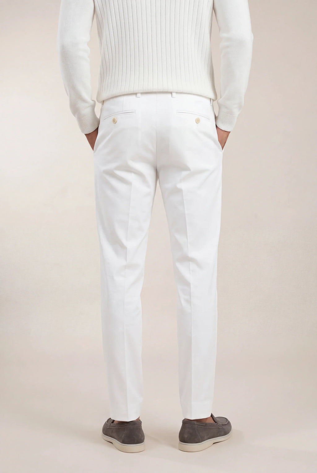 Elias - Pantalón Marfil Elegante