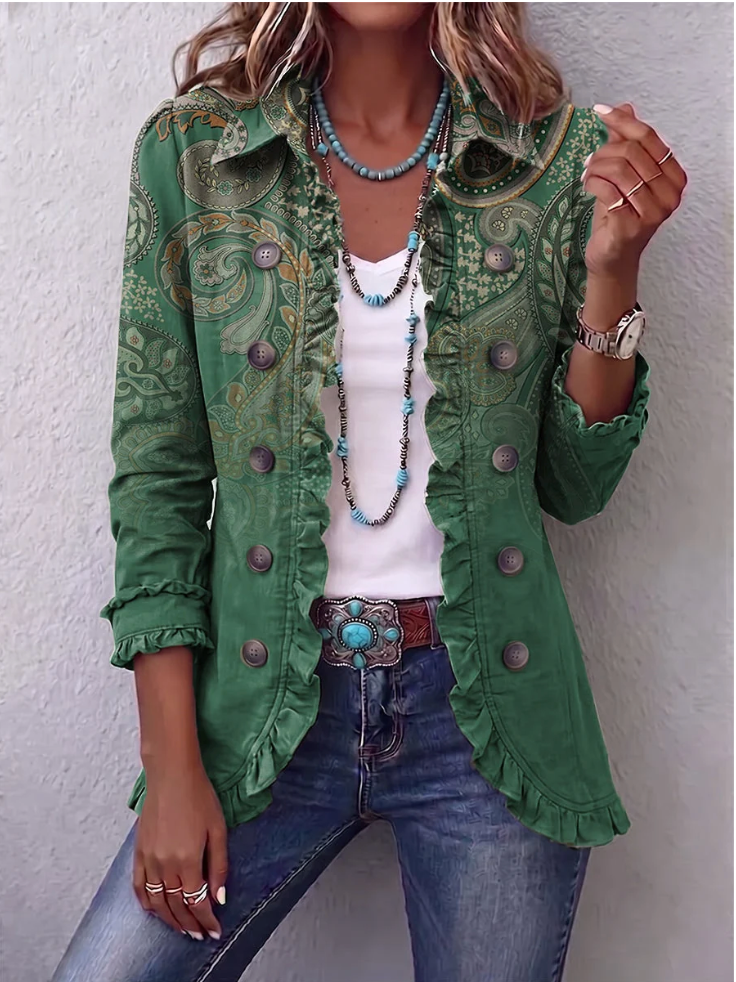 Chaqueta Cachemira Verde de Alma