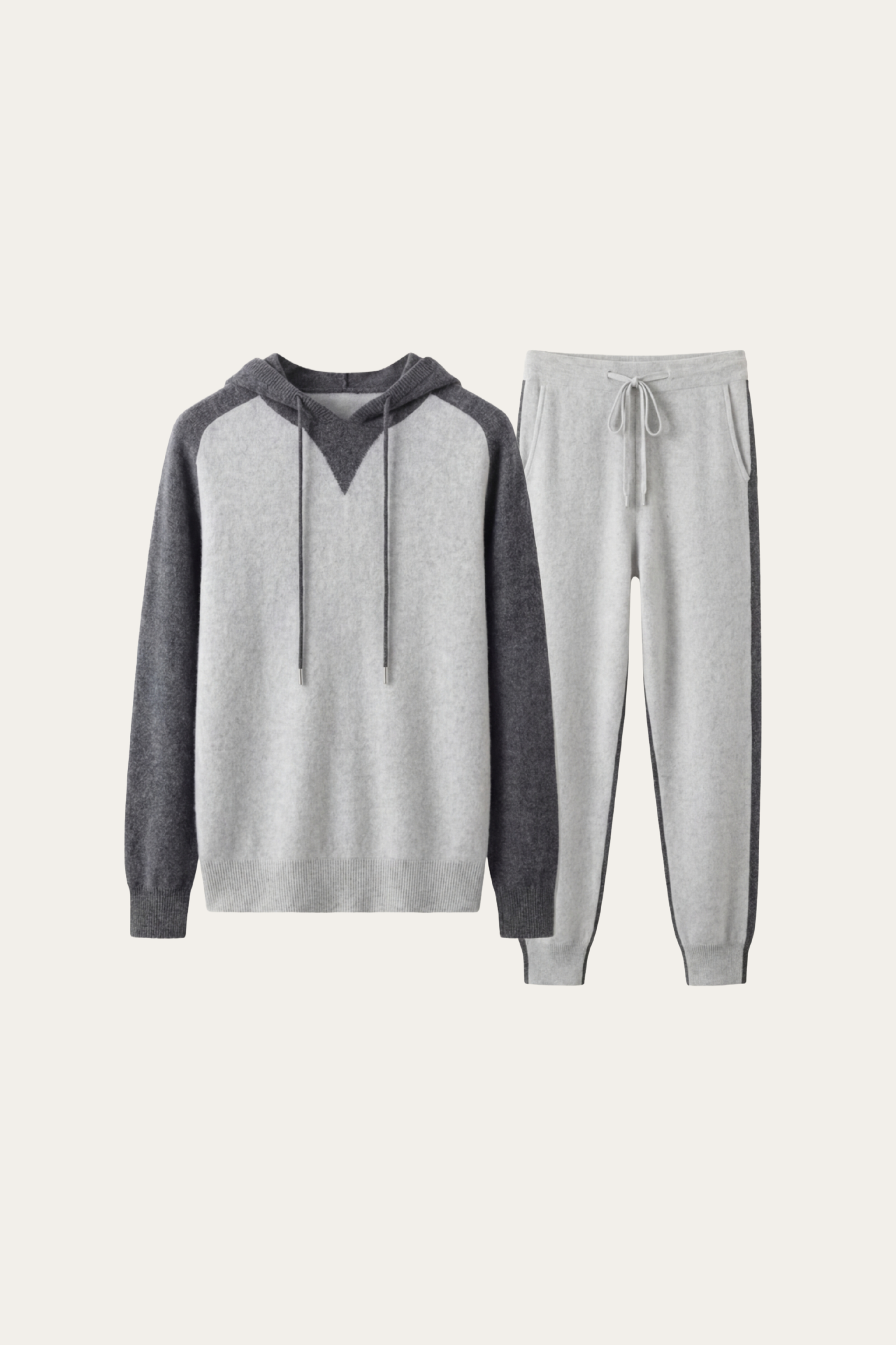 Cesar - Conjunto de Firma Gris con Capucha