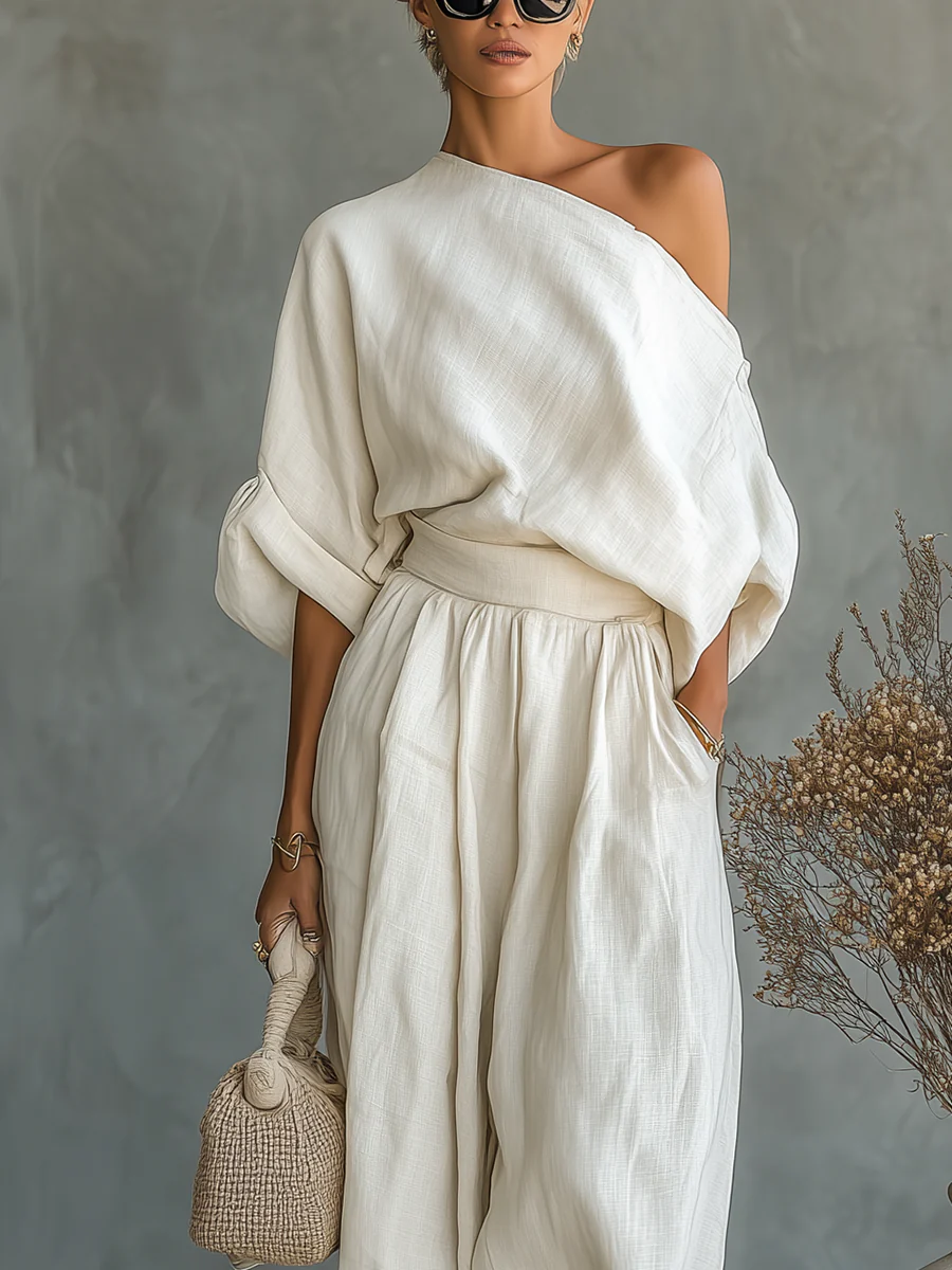 Conjunto off-shoulder de Alma