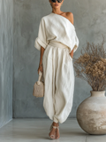 Conjunto off-shoulder de Alma