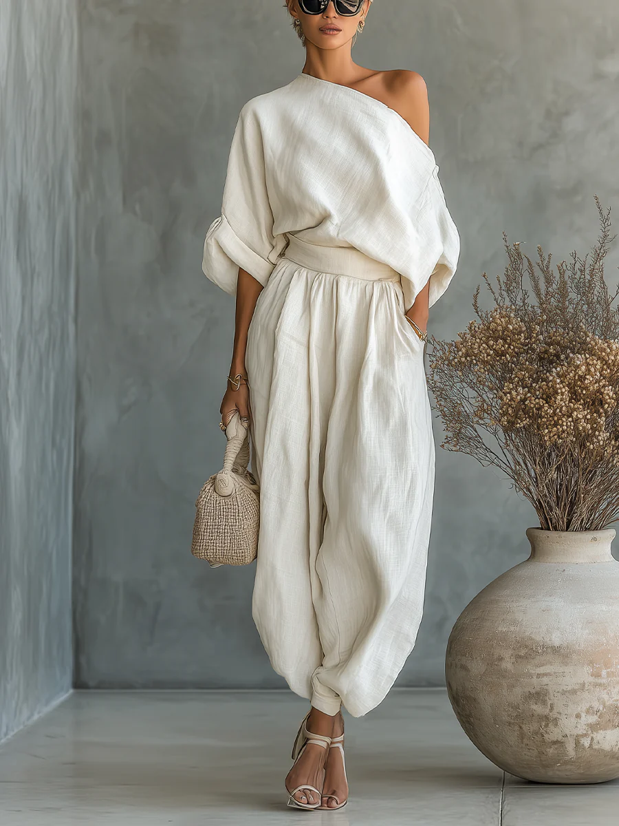 Conjunto off-shoulder de Alma