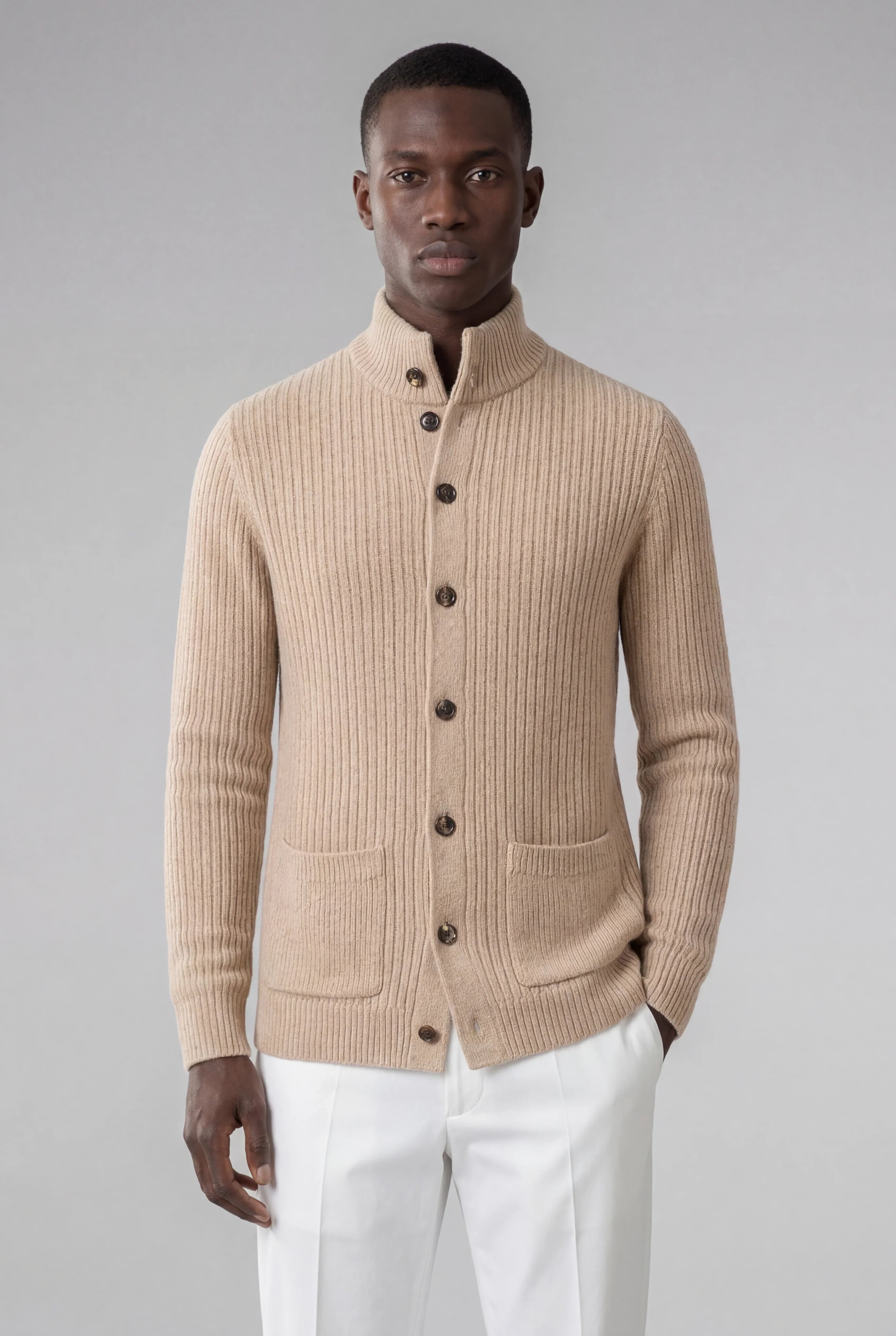 Guido - Chaleco de punto Color Beige