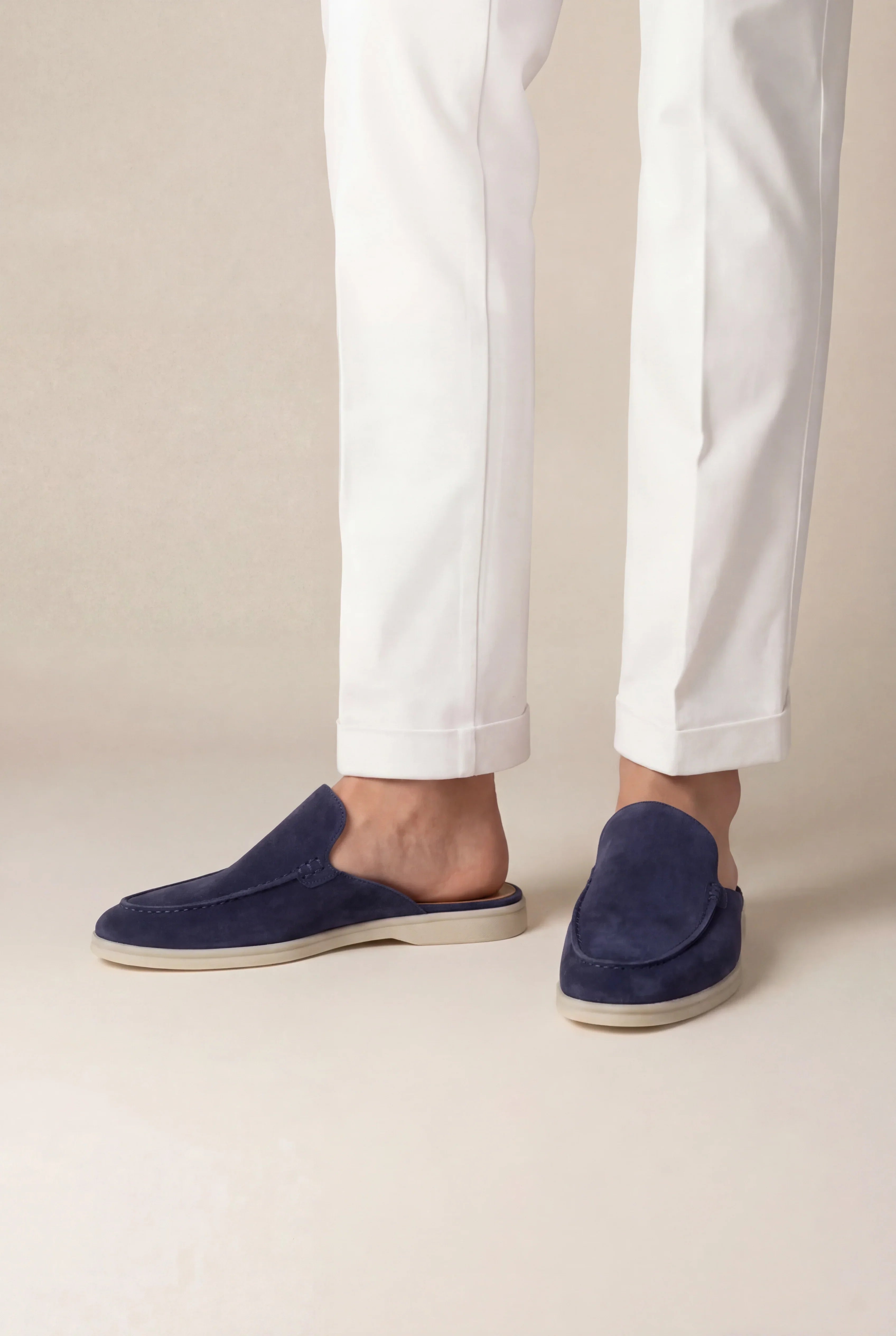 Tobias - Mocasín Náutico de Ante Azul Marino