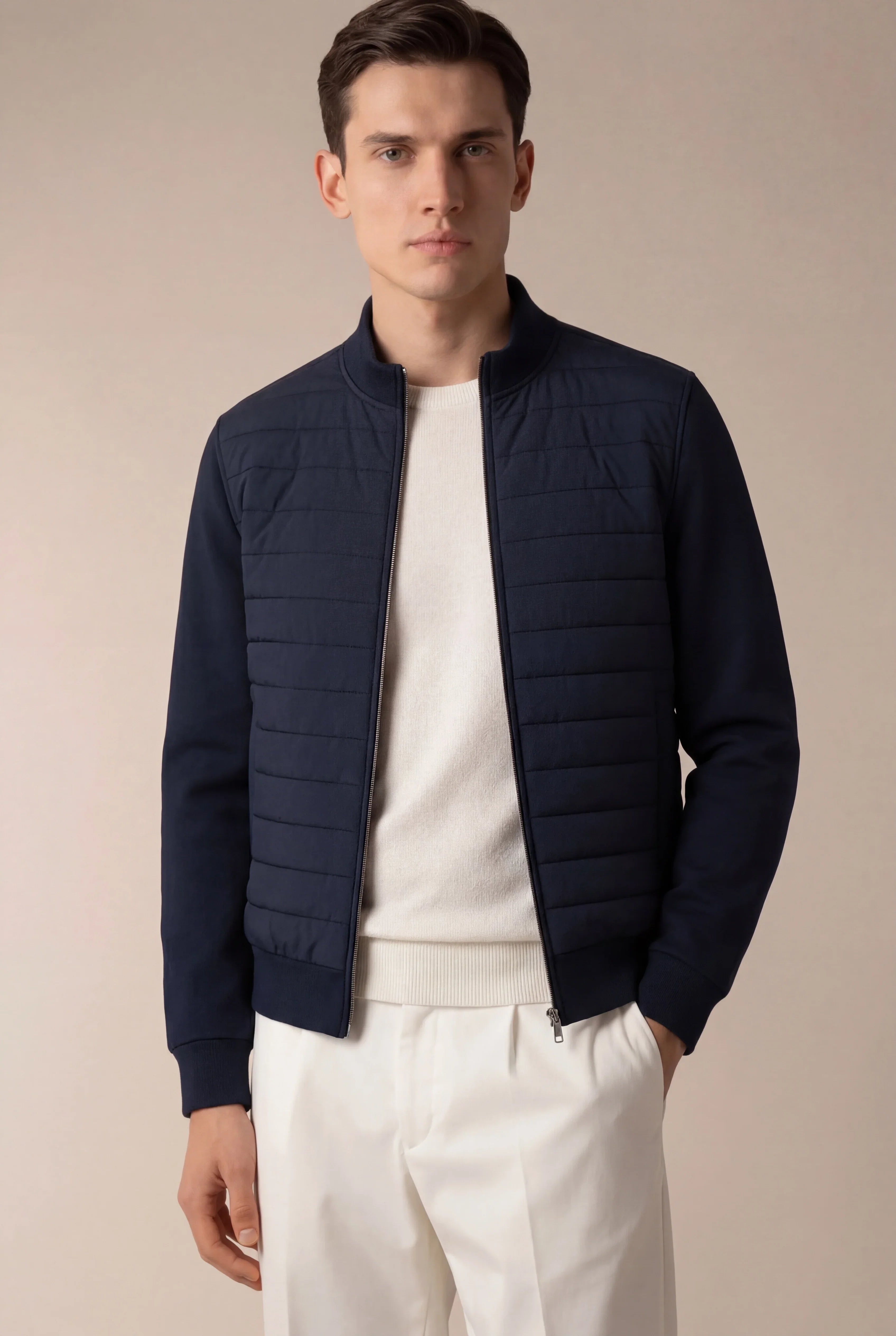 Emanuel - Chaqueta Acolchada Urbana Azul Marino