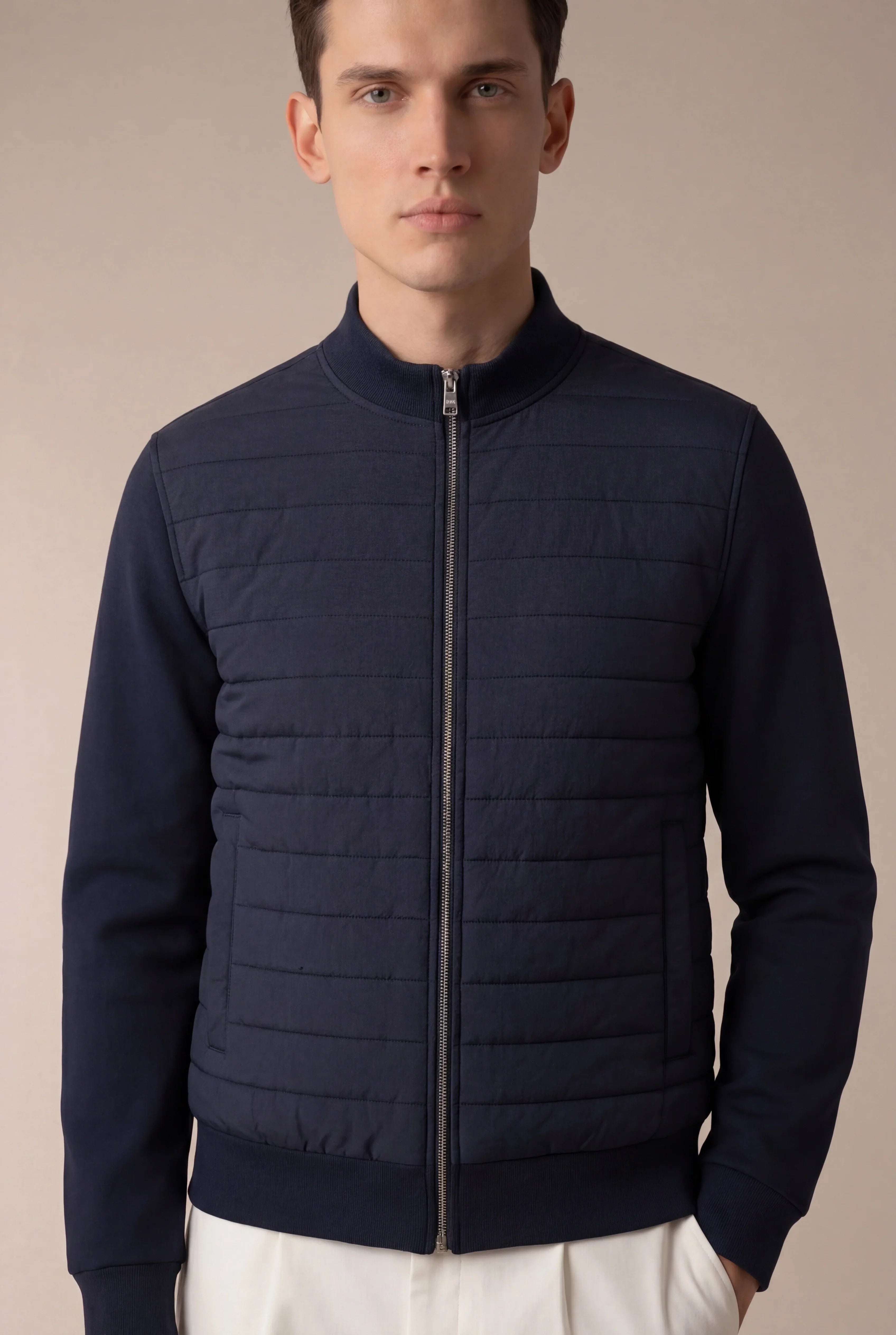Emanuel - Chaqueta Acolchada Urbana Azul Marino