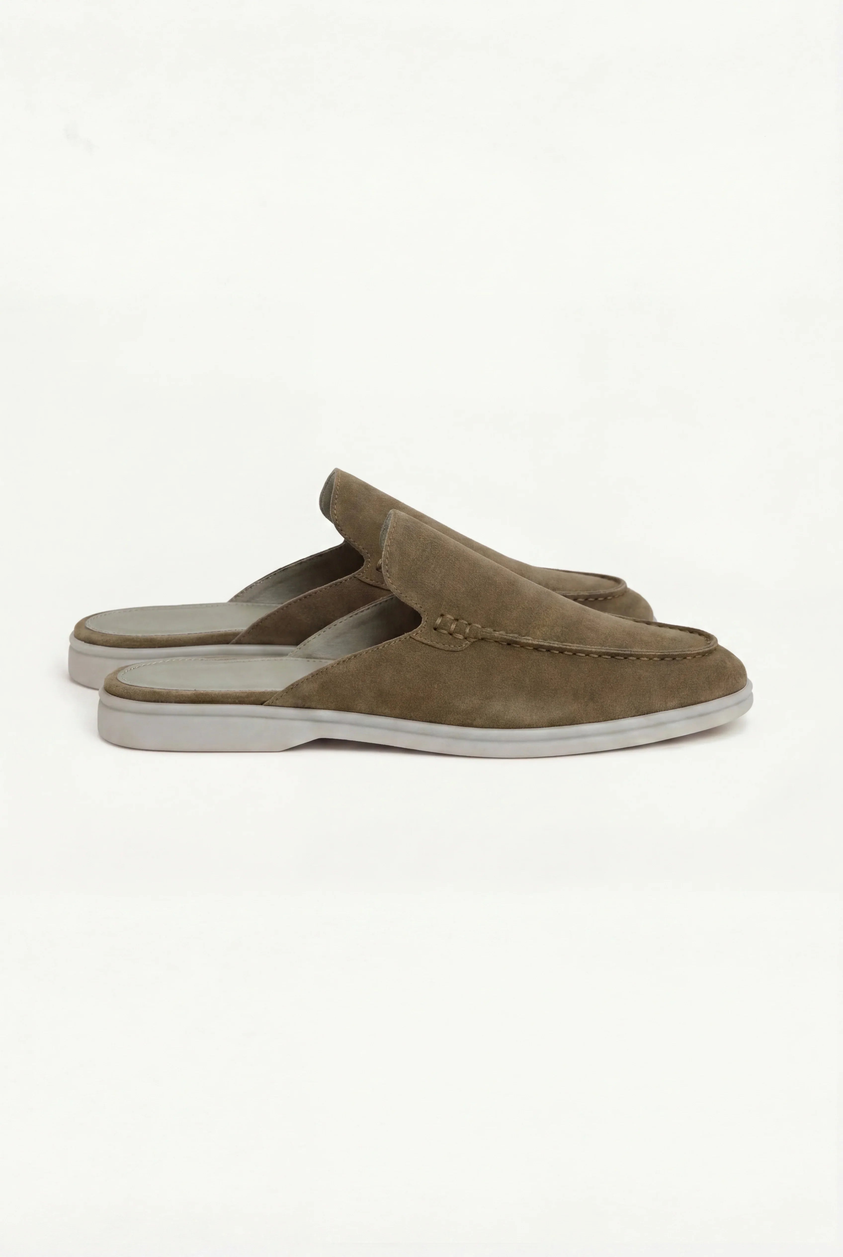 Mateo - Mocasín de Ante Verde Oliva