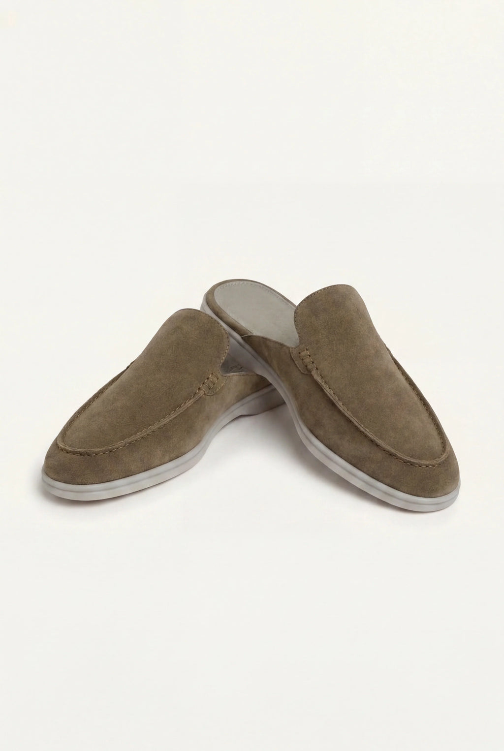 Mateo - Mocasín de Ante Verde Oliva