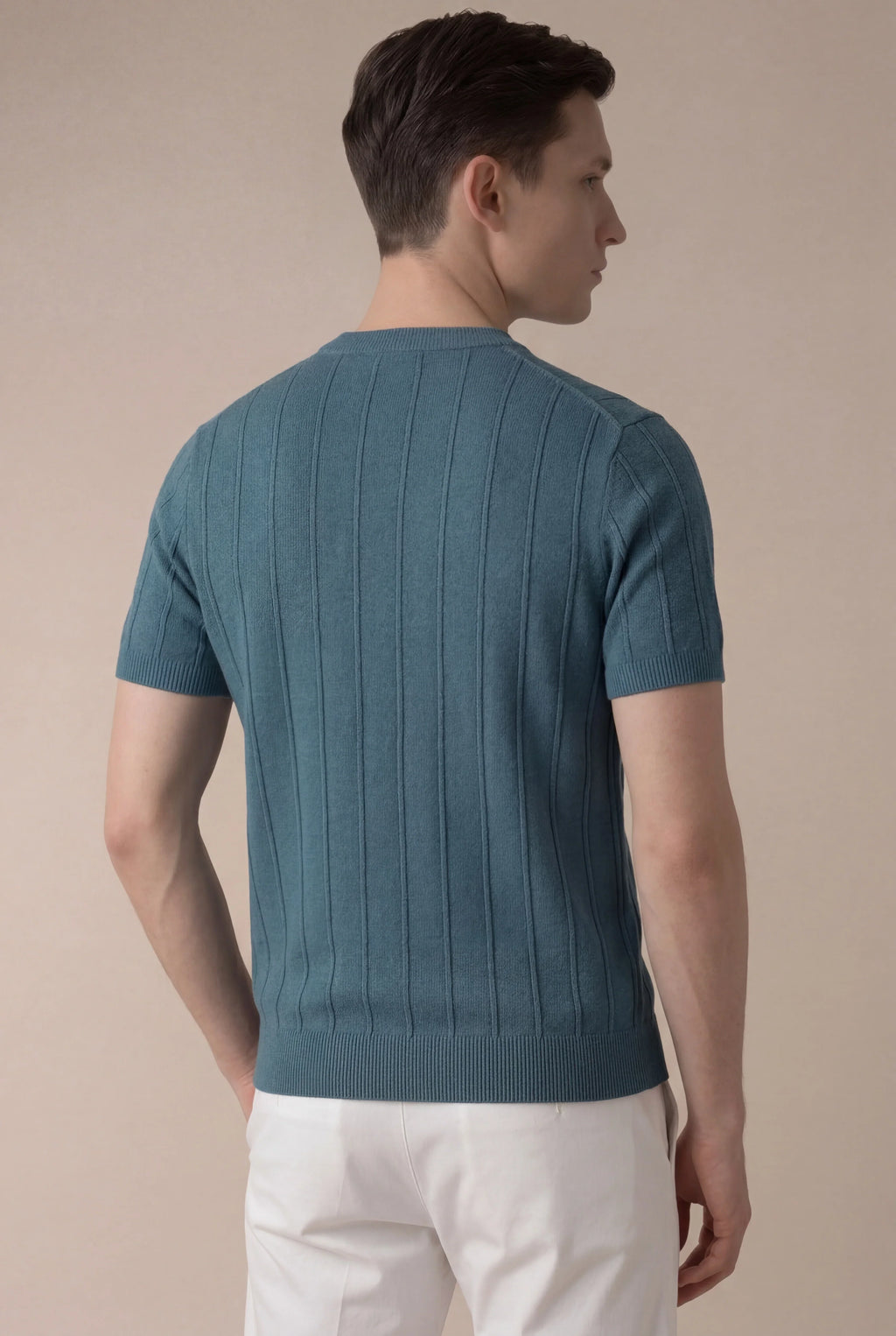 Dario - Camiseta Azul Avio Elegante