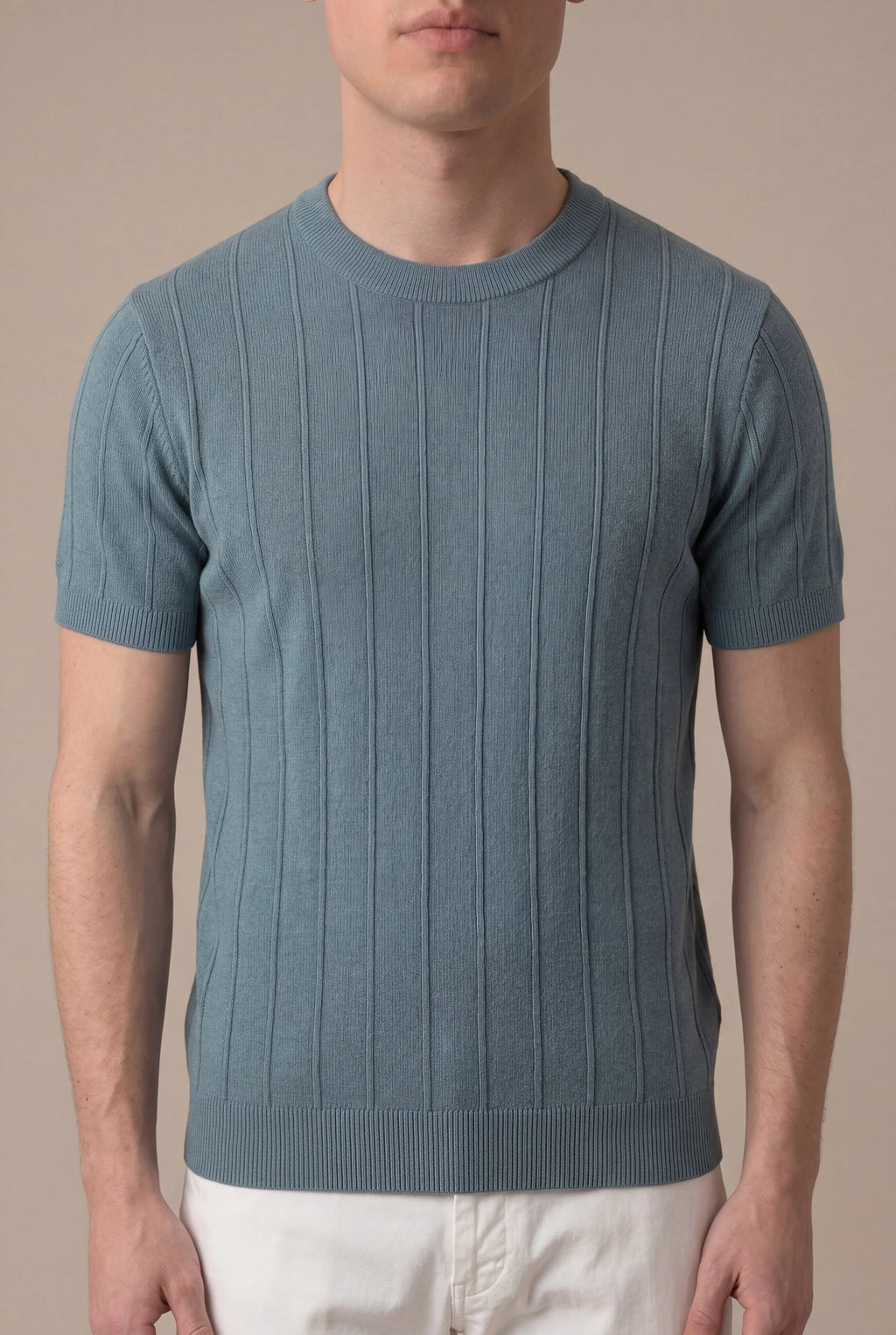 Dario - Camiseta Azul Avio Elegante