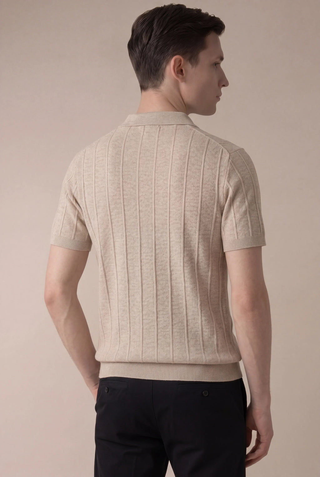 Gaston - Camiseta Beige Elegante