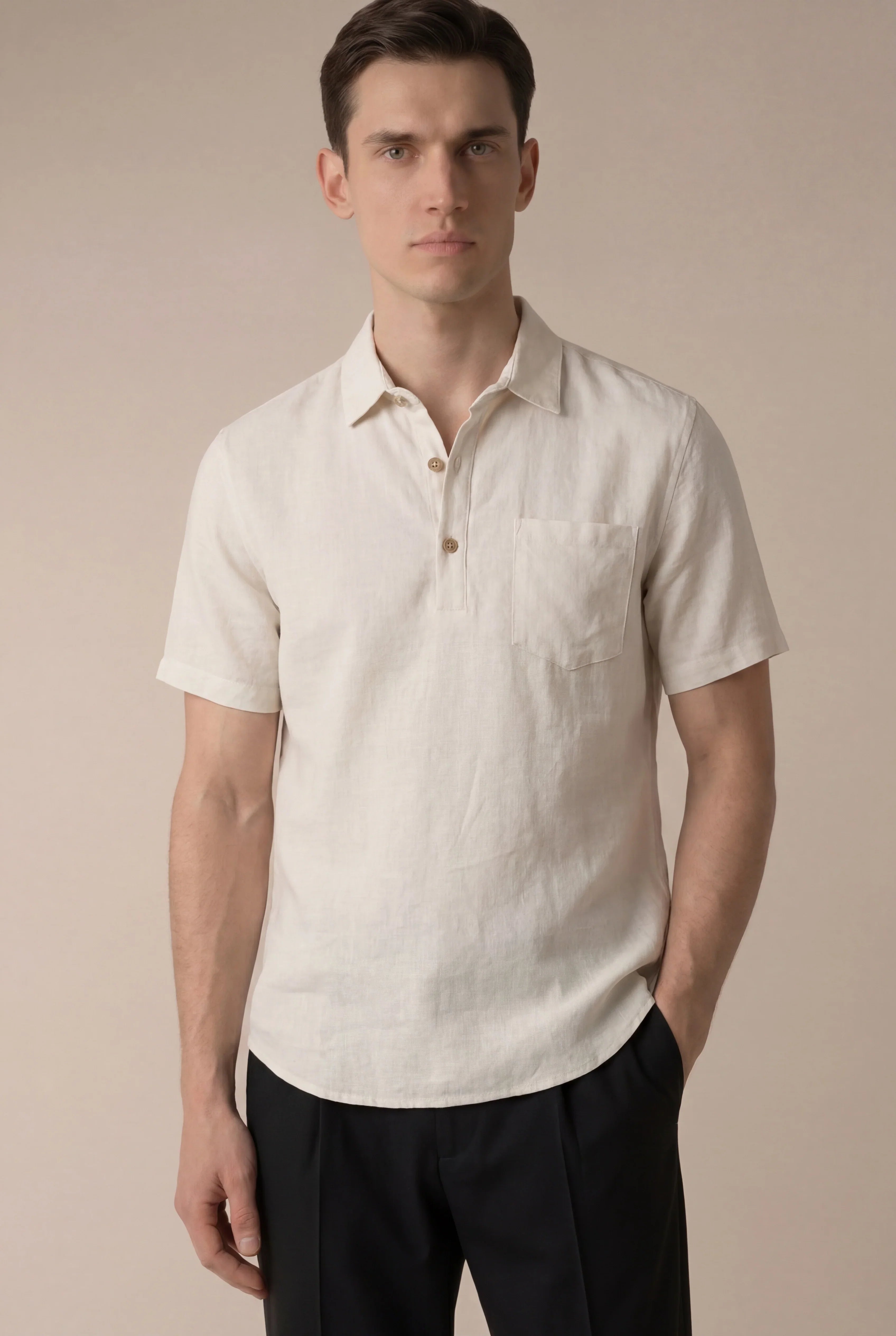 Ariel - Camisa beige de Ponza