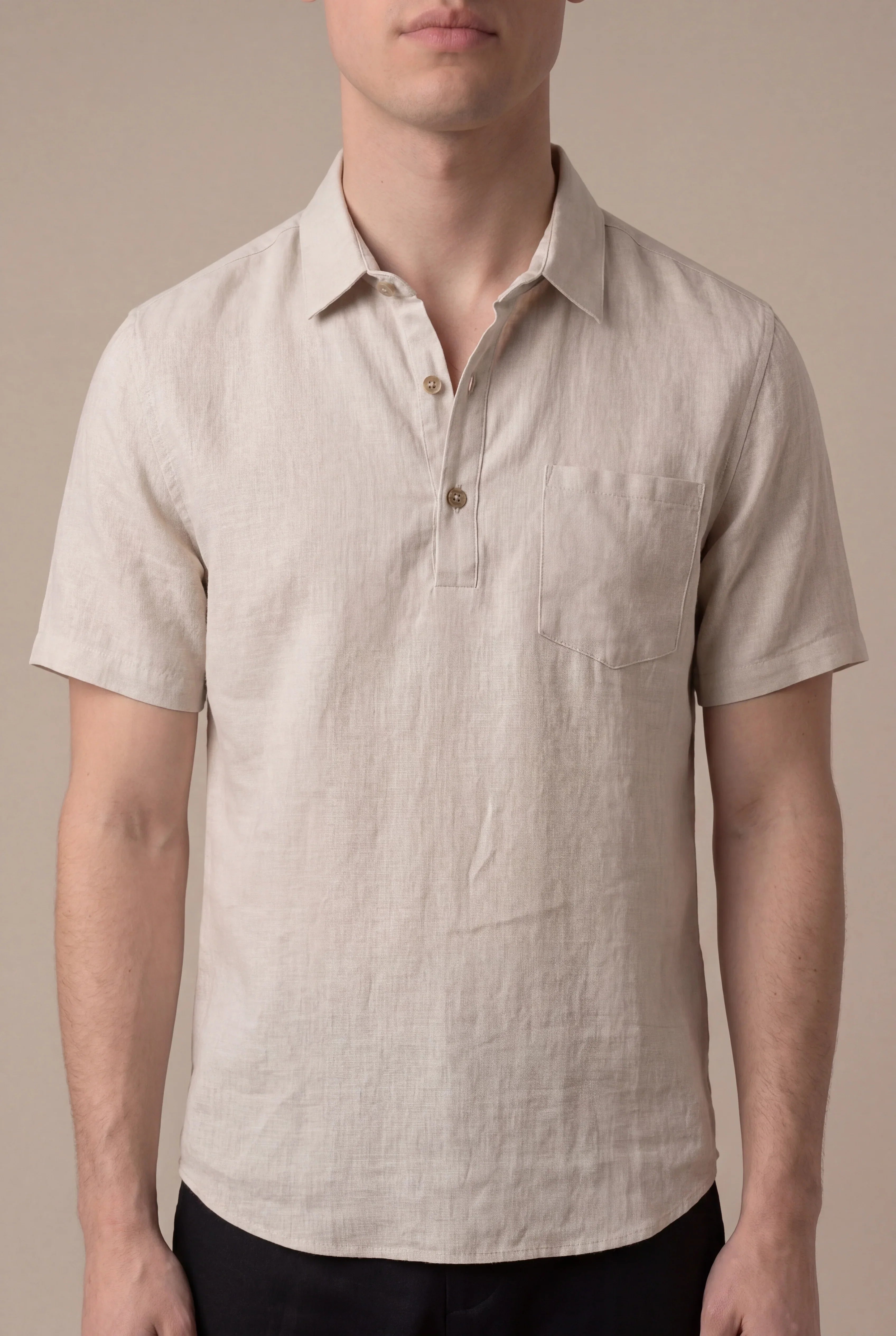 Ariel - Camisa beige de Ponza