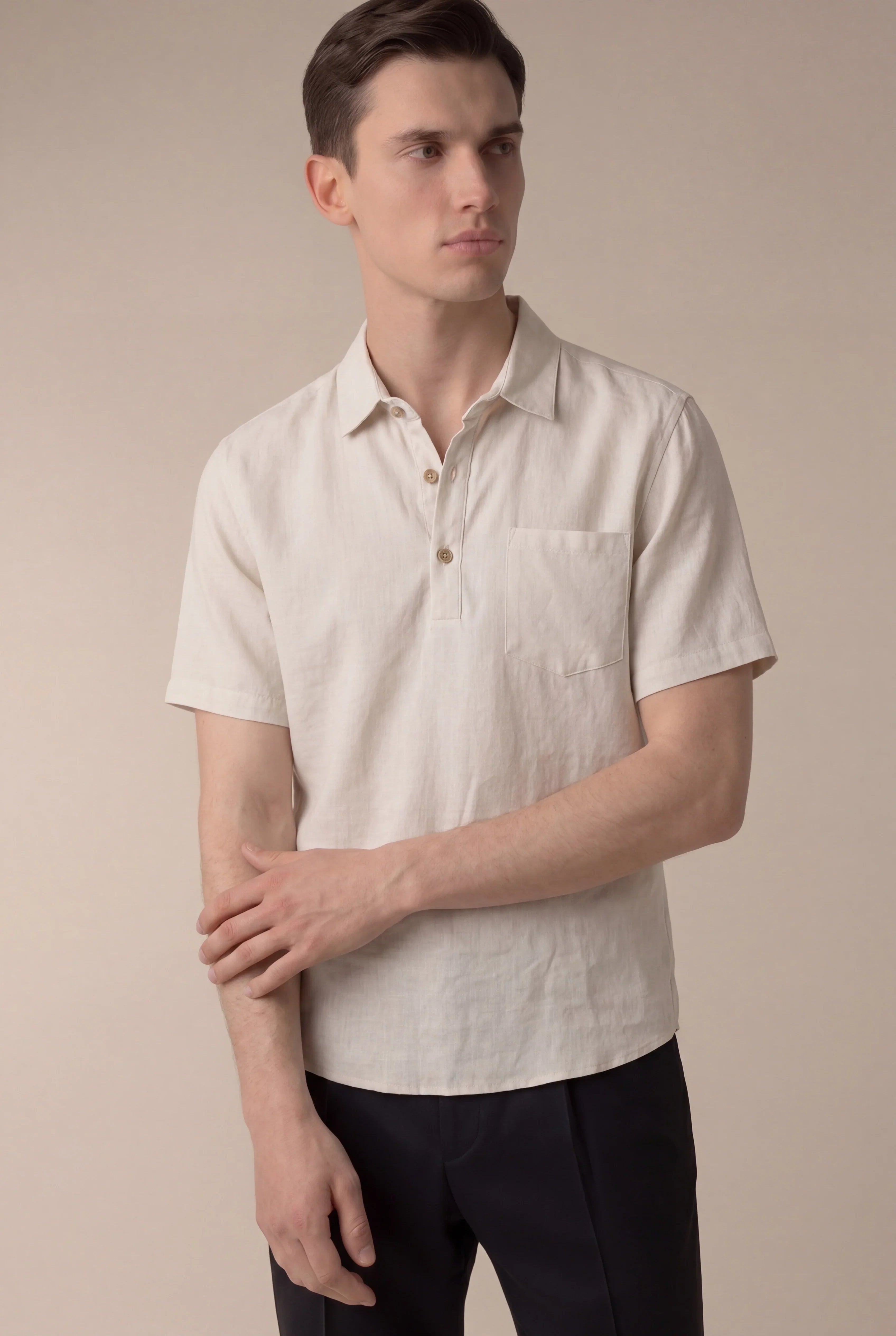 Ariel - Camisa beige de Ponza
