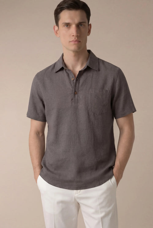 Alvaro - Camisa Ponza color topo