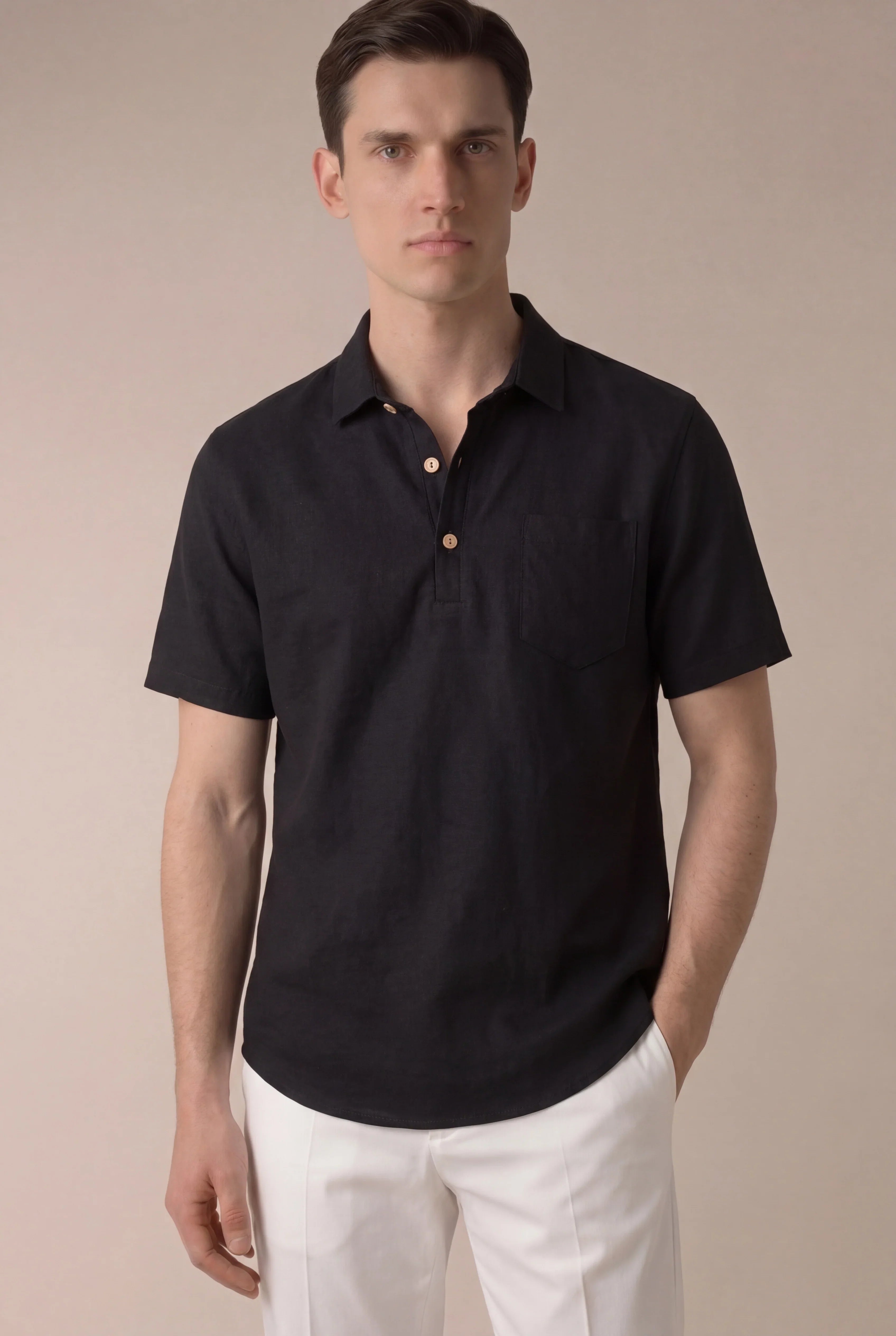 Santino - Camisa negra de Ponza