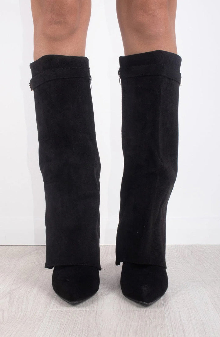 Sol - Botas altas efecto ante elegantes