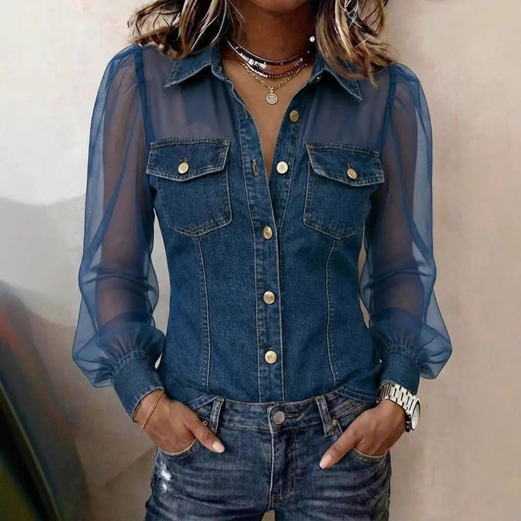 Celeste - Blusa Informal De Mujer
