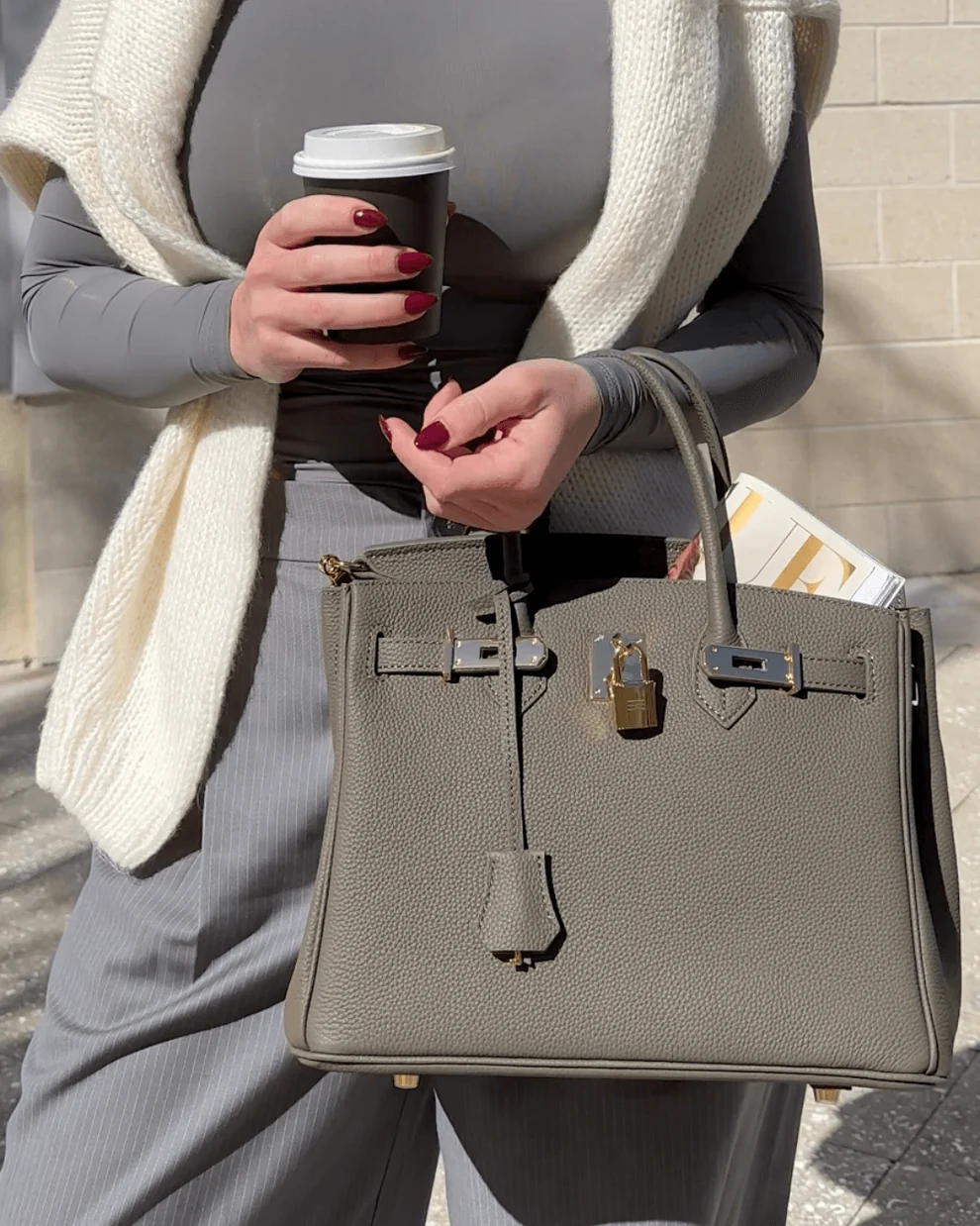 Zoe - Bolso tipo Birkin elegante