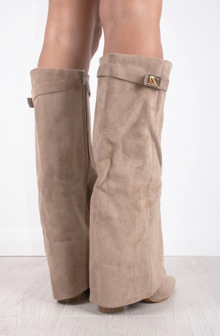 Sol - Botas altas efecto ante elegantes