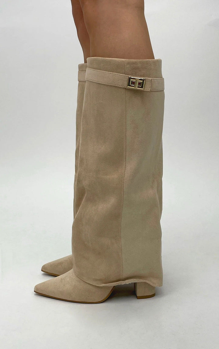 Sol - Botas altas efecto ante elegantes