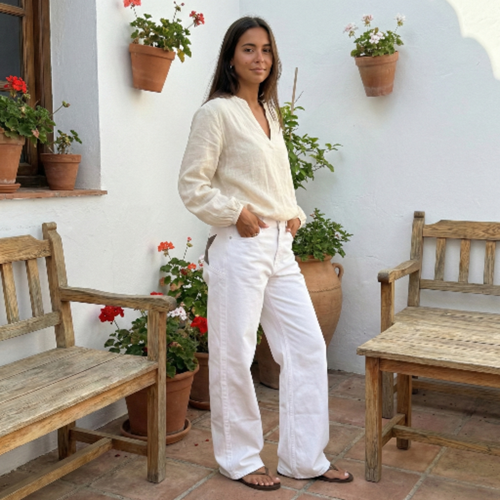 Emilse - Pantalón campana Estrella