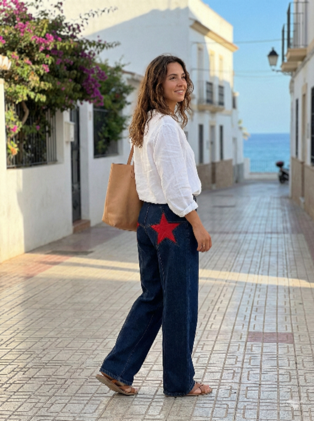 Emilse - Pantalón campana Estrella