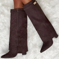 Sol - Botas altas efecto ante elegantes