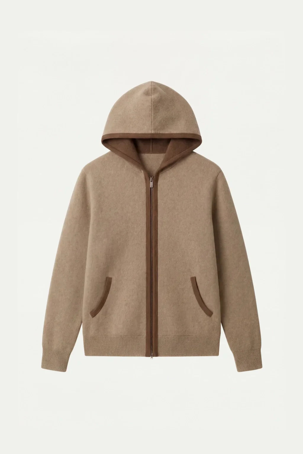Brian - Sudadera con capucha Santoni Extrafine Color Crema