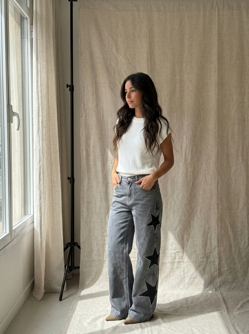 Stella - Pantalón Stella gris